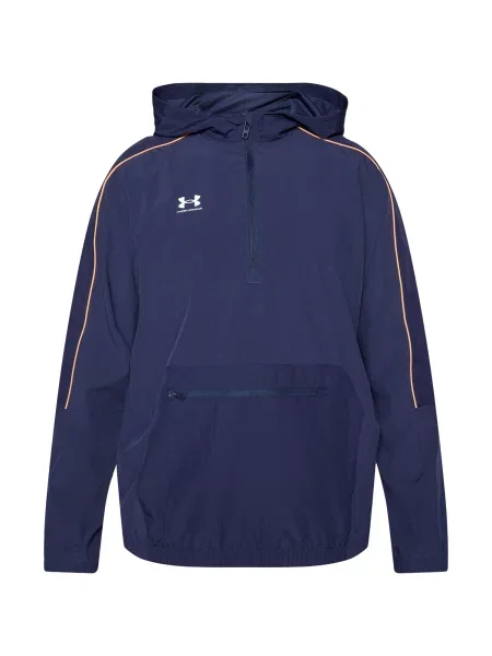 UNDER ARMOUR Športna jakna Challenger temno modra / svetlo oranžna bela