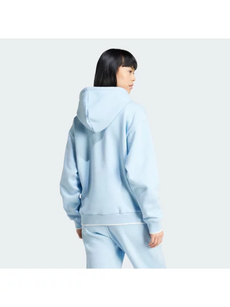 Mikina s kapucí Adidas modrá