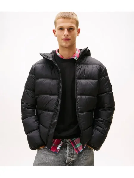Tommy Jeans Kabát fekete