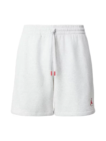 Jordan Pantaloni Brooklyn Fleece gri deschis / roșu negru
