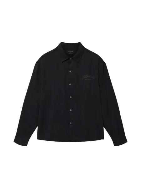 AllSaints Cămașă SOUL gri negru