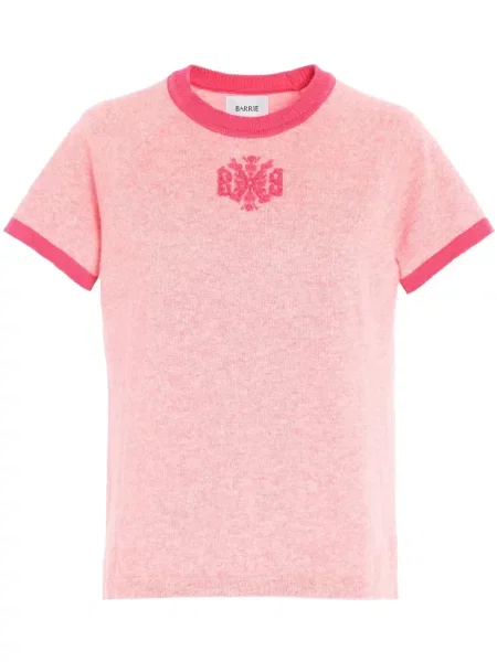 Tricou Barrie din cașmir roz