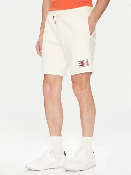 Tommy Hilfiger Športne kratke hlače American Écru