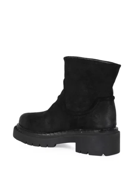 Cizme scurte Ash cu broderie negru
