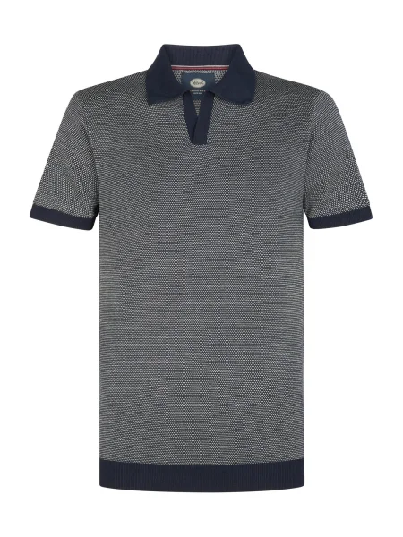 Petrol Industries Pulover bleumarin / murdar alb