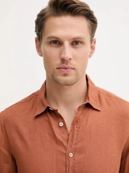 United Colors of Benetton сорочка лляна