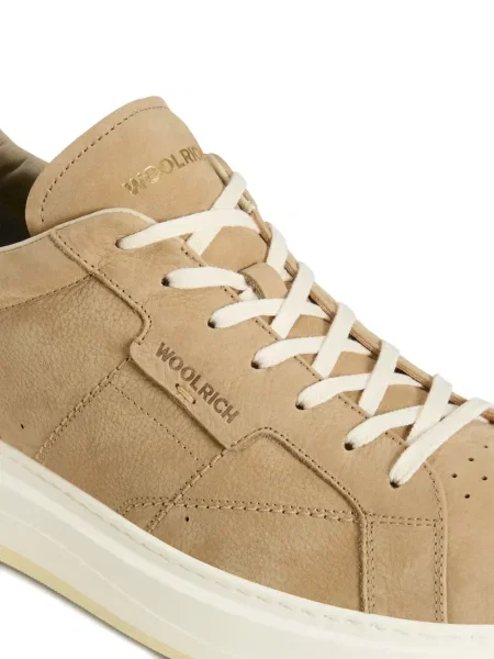 Sneakerși Woolrich din piele cu platformă