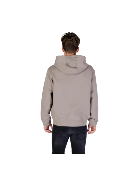 Bluza z kapturem Armani Exchange z kapturem beżowa