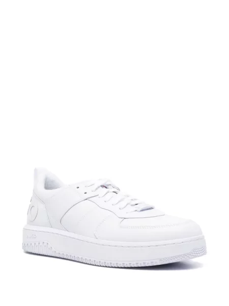 Sneakers Hugo με κορδόνια με δαντέλα λευκό