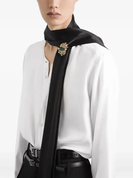 Cămașă Dolce & Gabbana cu funde alb