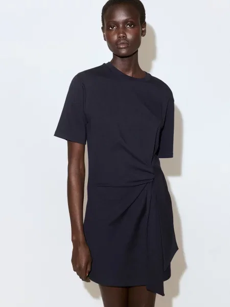 MANGO Rochie LAZO bleumarin