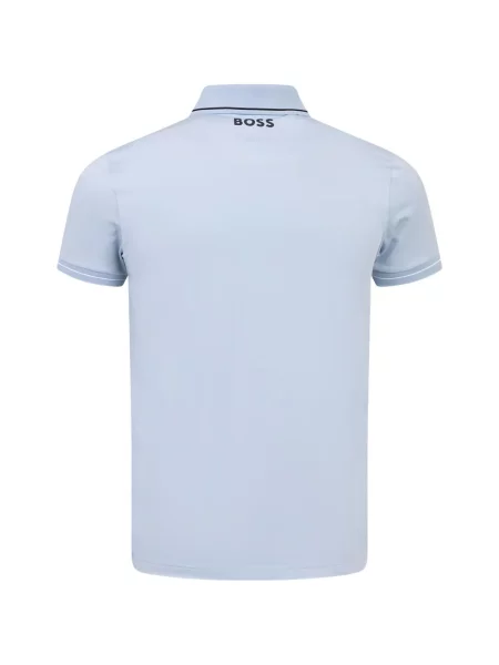 Tricou polo Boss cu imagine albastru