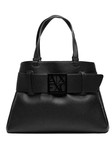 Geantă shopper Armani Exchange negru