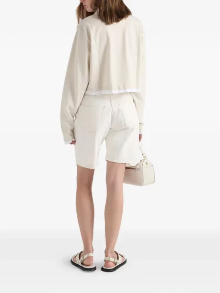 Lung tricou polo Prada din jerseu