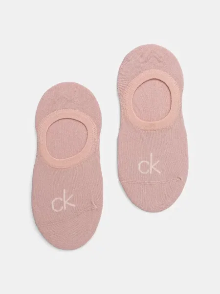 Чорапи Calvin Klein 2 чифта розово