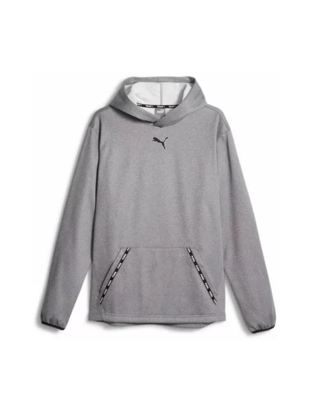 Bluza z kapturem Puma z kapturem szara