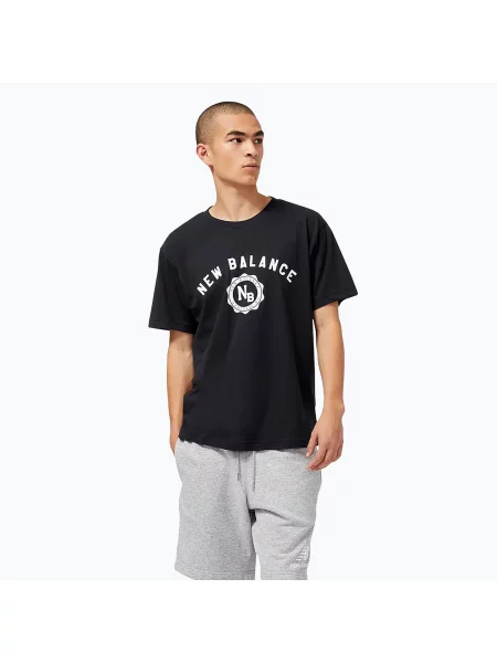 Férfi New Balance Sport Szezonális póló Graphic fekete. Méret: S fekete