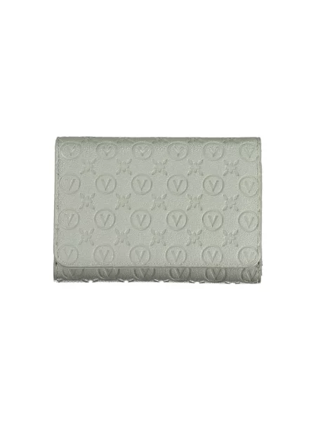 Lniany portfel Valentino Bags elegancki szary
