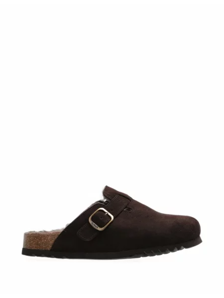 Papuci tip mules Scholl maro