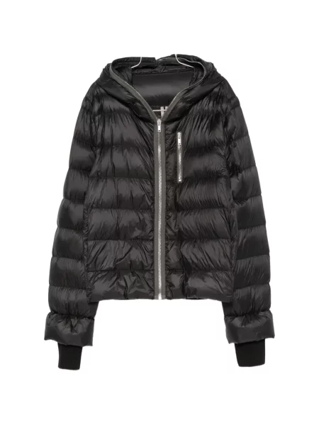 Geacă Rick Owens cu glugă negru