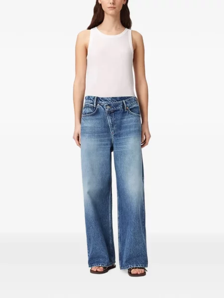Blugi cu picior larg Allsaints albastru