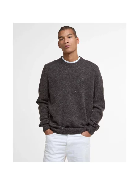 Sweter Barbour wełniany szary