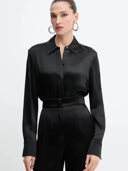 BOSS cămașă cu guler clasic regular negru