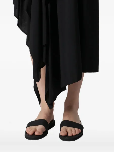 Костюм рокля Yohji Yamamoto с връзки с дантела черно