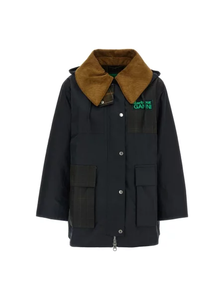 Woskowany parka Barbour niebieska