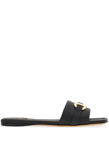 Papuci Ferragamo din piele negru