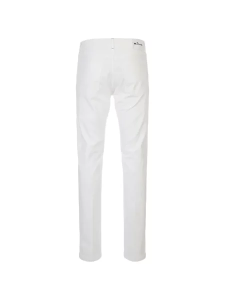 Blugi Kiton cu 5 buzunare alb