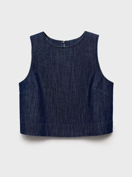 Топ MANGO темно-синій синій