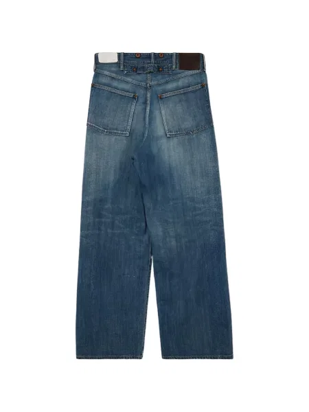 Pantaloni Taiga Takahashi albastru