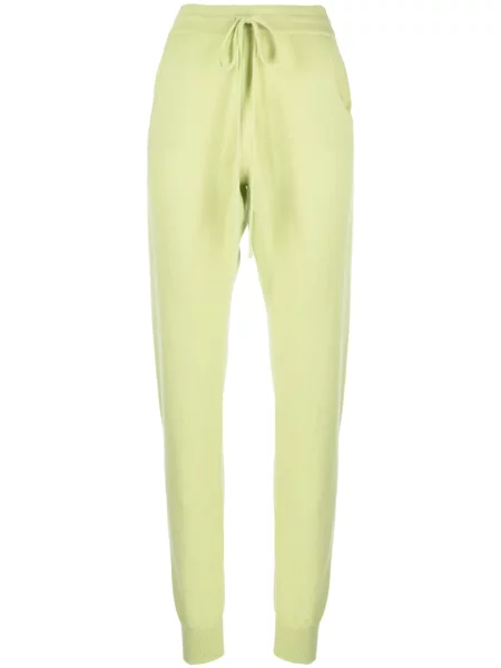 Pantaloni Teddy Cashmere din cașmir teddy verde