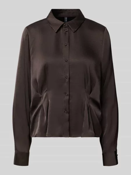 Koszula z długim rękawem o satynowym wyglądzie krój regular fit Model „MIRO” Vero Moda