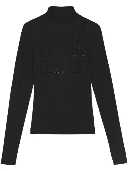 Top Ganni negru