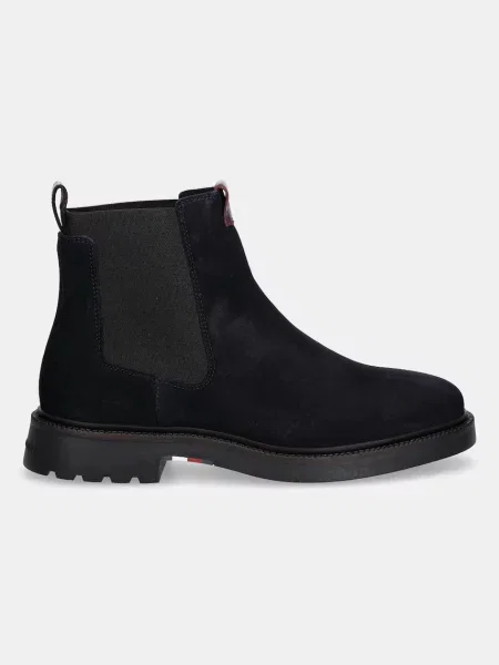Tommy Hilfiger Gležnjarji Chelsea Comfort Lwt Mornarsko modra