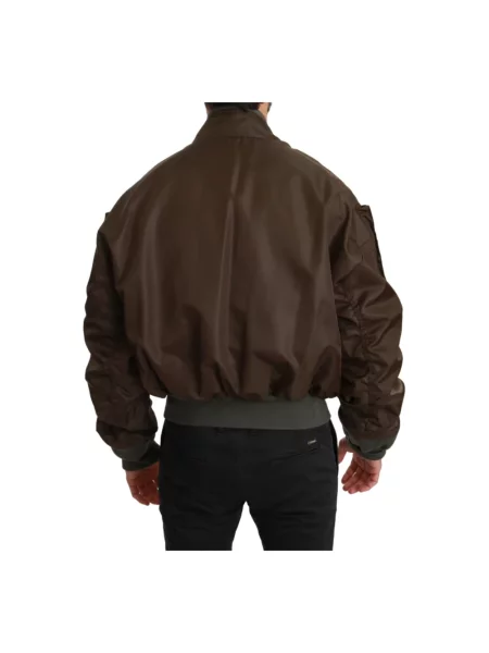 Kurtka bomber Dolce And Gabbana brązowy