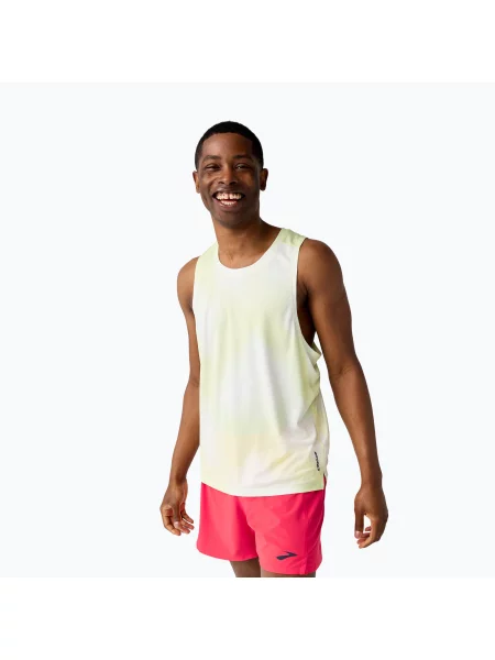 Бігова футболка Brooks Dash Singlet Printed Sleeveless euphoryc luminary