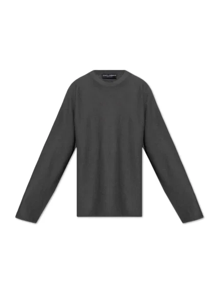 Sweter Dolce And Gabbana wełniany szary