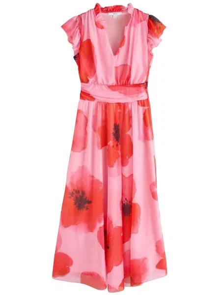 Next Obleka roza / rdeča črna