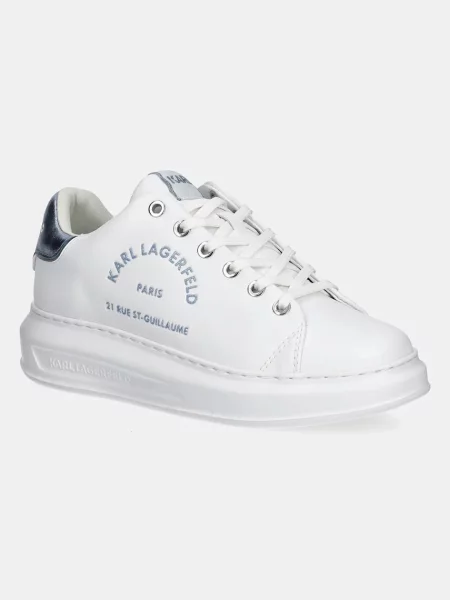 Karl Lagerfeld sneakers din piele KAPRI alb