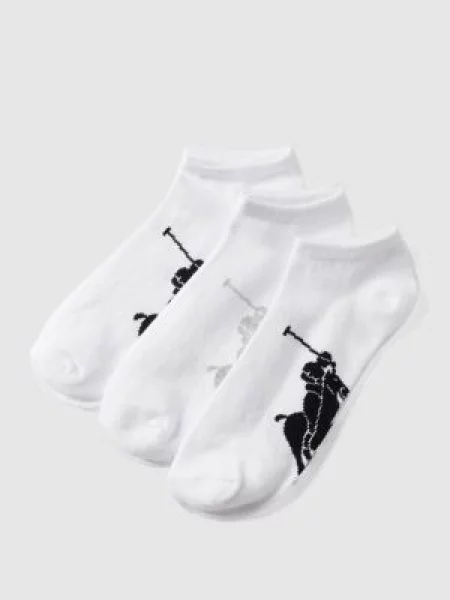 Skarpety Ralph Lauren Big Pony czarne 3 pary białe