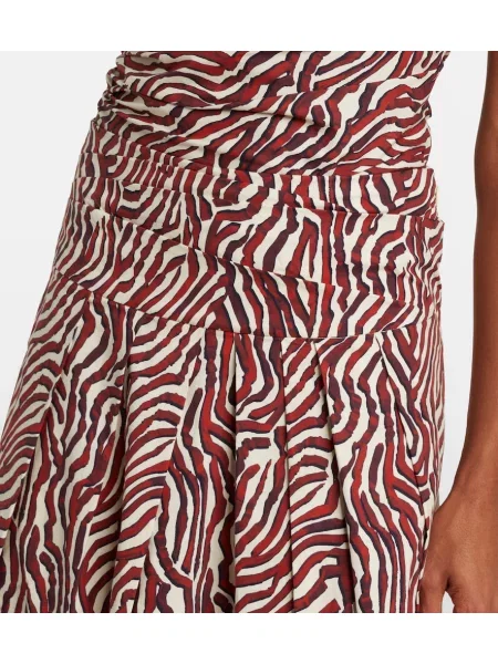 Fusta maxi Proenza Schouler cu imagine alb