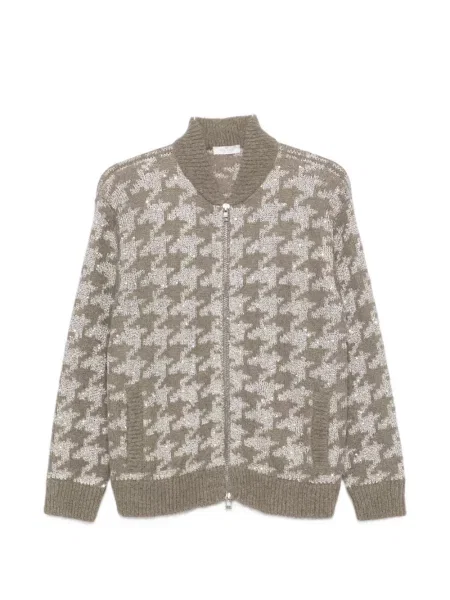 Cardigan Panicale cu paiete cu model pepito gri