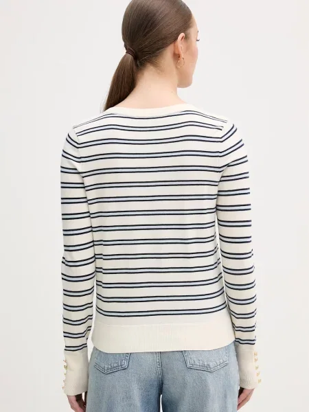 Tommy Hilfiger sweter z bawełną beżowy