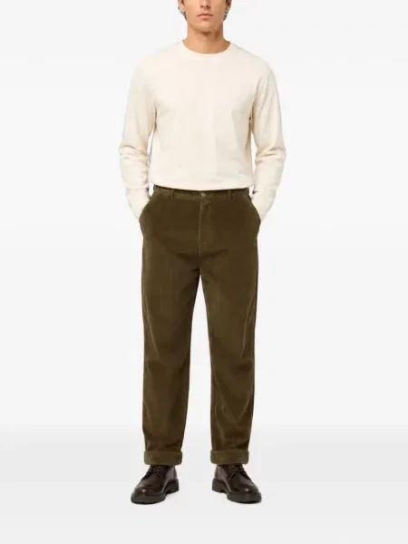 Pantaloni Edmmond Studios de catifea cord verde