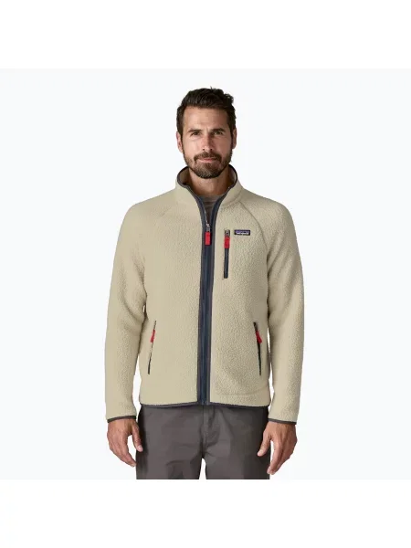Мъжки трекинг суитшърт Patagonia Retro Pile pelican w/smolder blue бежово