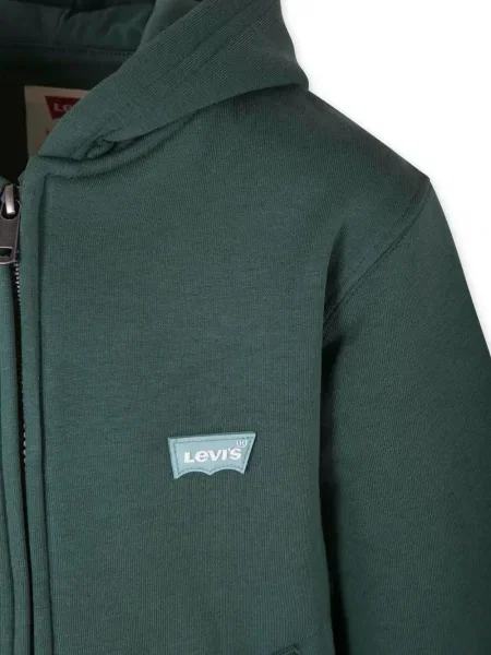 Bluza z kapturem dziecięca Levi's zielona