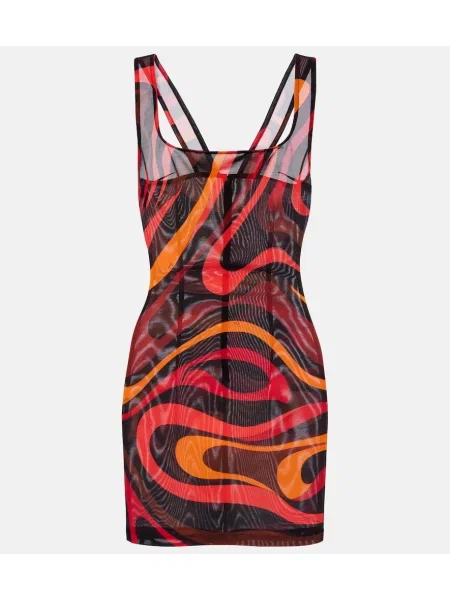 Rochie Pucci drapată portocaliu